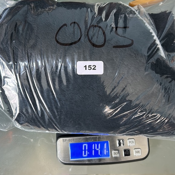 NIKE SPORTSWEAR PLUSH FAUX FUR HOODIE WOMEN SIZE LARGE BLACK - Picture 12 of 12